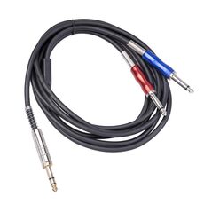 BLS0201-30 Stereo 6.35mm Maschio a Dual Mono 6.35mm Cavo audio, lunghezza: 3m