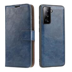 Per Samsung Galaxy S21 Ultra 5G Crazy Horse Texture Staccabile Cover posteriore magnetico Cover Intellizzo orizzontale Custodia in pelle con supporto e carte Slot & Photo Frame e Portafoglio (blu)