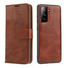 Per Samsung Galaxy S21 Ultra 5G Crazy Horse Texture Staccabile Cover posteriore magnetica orizzontale Cassa in pelle flip con supporto e carte Slot & Photo Frame e portafoglio (Brown)