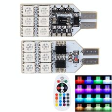 2 PCS Colorful 39MM T10 Port Remote Control Car Dome Lampada da lettura a LED con 12 luci a LED