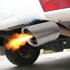 Car Styling Tubo di punta del silenziatore di scarico in acciaio inossidabile per VW Volkswagen 1.2T Volume spazzato (argento)
