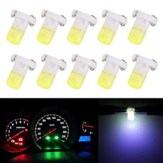 10 pezzi 2W T3 T3 Wedge Strument LED LED LIGHT CROVAGGIO INDICATORE INDICATOR LAMPAGNA LAMPAGGIO (Luce bianca)