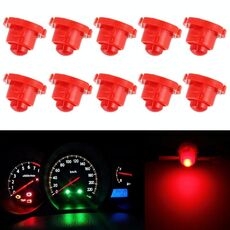 Lampadina della lampada dell'indicatore della luce del LED del pannello degli strumenti del cuneo di 10PCS 2W T4.7 (luce rossa)