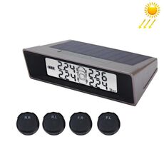 TPMS Car Auto Universal Sistema di monitoraggio della temperatura della pressione dei pneumatici USB Solar Power Monitor Display LCD wireless 4 Sensore esterno della pressione dei pneumatici