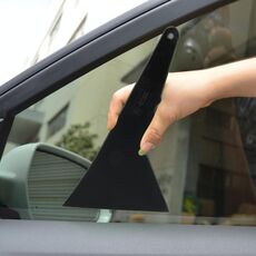 Strumento per tinta con manico per pellicola per vetri per auto da ufficio, misura media (nero)