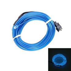 Striscia LED flessibile a luce fredda da 1 m per la decorazione dell'auto (luce blu)