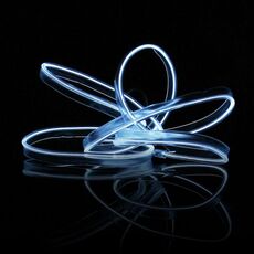 Striscia LED flessibile a luce fredda da 1 m per la decorazione dell'auto (luce bianca)