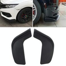 2 PCS Universal Fit Paraurti anteriore per auto Spoiler Splitter per labbra Diffusore SUV ABS Pala anteriore, Lunghezza: 57 cm