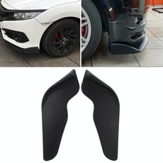 2 pezzi Universal Fit Paraurti anteriore per auto Spoiler Lip Splitter Diffusore SUV ABS Pala anteriore, Lunghezza: 68 cm