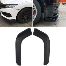 2 PCS Universal Fit Paraurti anteriore per auto Spoiler Lip Splitter Diffusore SUV ABS Pala anteriore, Lunghezza: 62 cm