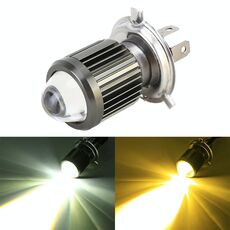H4 DC12-80V / 10W / 6000K / 3000K / 800LM Fari per moto bicolore con obiettivo del proiettore