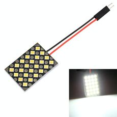 DC12V / 2.8W / 6000K / 170LM 24LEDs SMD-2835 Lampada da lettura per auto a cupola