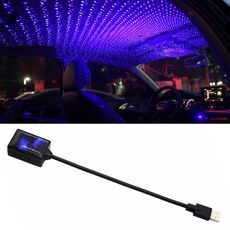 5V 0.1W IPX4 Auto Rotante Star Lights Lampada Atmosfera Cielo Stellato (Luce Blu)
