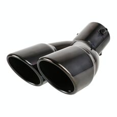 Stile universale Car Styling Acciaio Inox Acciaio inossidabile Coda di scarico Silenziatore Tubo di punta, Diametro interno: 6 cm (grigio)