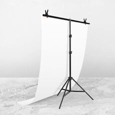 100x200cm T-Shape Photo Studio Supporto per sfondo Supporto per sfondo Kit staffa per barra trasversale con clip, senza sfondo