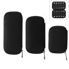 3 in 1 custodia in neoprene con custodia per disco a U (nera)