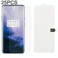 25 PCS Morbida pellicola in idrogel Protezione anteriore con copertura completa con cotone alcolico + Carta da grattare per OnePlus 7 Pro