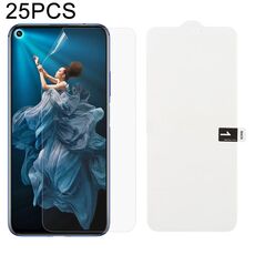 25 PCS Soft Hydrogel Film Full Cover Front Protector con cotone alcolico + Scratch Card per Huawei Honor 20