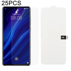 25 PCS Soft Hydrogel Film Full Cover Front Protector con cotone alcool + Scratch Card per Huawei P30