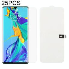 25 PCS Soft Hydrogel Film Full Cover Front Protector con cotone alcolico + Scratch Card per Huawei P30 Pro