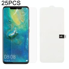 25 PCS Morbida pellicola in idrogel Protezione anteriore con copertura completa con cotone alcolico + Gratta e vinci per Huawei Mate 20 Pro