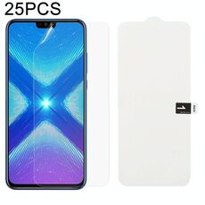 25 PCS Soft Hydrogel Film Full Cover Front Protector con cotone alcolico + Scratch Card per Huawei Honor 8X