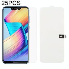 25 PCS Morbida pellicola in idrogel Protezione anteriore con copertura completa con cotone alcolico + Gratta e vinci per Huawei Honor Play