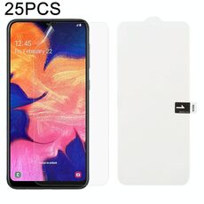 25 PCS Soft Hydrogel Film Full Cover Front Protector con cotone alcolico + Scratch Card per Galaxy A10