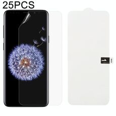25 PCS Morbida pellicola in idrogel Protezione anteriore con copertura completa con cotone alcolico + Gratta e vinci per Galaxy S9