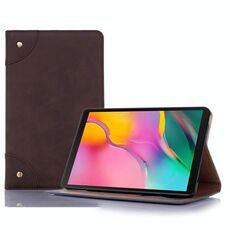 Custodia in pelle a vibrazione orizzontale stile libro retrò con supporto, slot per schede e portafoglio per Galaxy Tab A 8.0 (2019) (marrone)