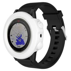 Cassa protettiva del silicone dell'orologio intelligente, host non incluso per Garmin Fenix ​​5x (bianco)