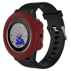 Custodia protettiva in silicone intelligente orologio, host non incluso per Garmin Fenix ​​5x (Dark Red)