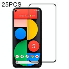 Per Google Pixel 5 25 PCS Full Glue Pellicola in vetro temperato a schermo intero