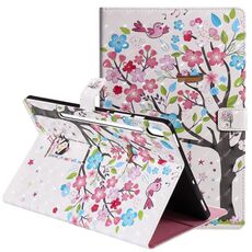 Per Samsung Galaxy Tab S6 T860 Custodia in pelle a vibrazione orizzontale con motivo dipinto 3D con supporto e slot per schede e portafoglio e funzione sleep / wake-up (ragazza sotto l'albero)