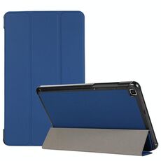 Custodia in TPU + custodia in pelle PU pieghevole a 3 pieghe con struttura in pelle con supporto per Samsung Galaxy Tab A 8.0 (2019) T290 / T295 (blu navy)