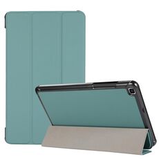 Custodia in TPU + custodia in pelle PU pieghevole con struttura a 3 pieghe orizzontale con supporto per Samsung Galaxy Tab A 8.0 (2019) T290 / T295 (verde)
