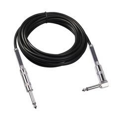 TC048SL Cavo audio per chitarra elettrica da 6,35 mm direttamente al gomito, lunghezza cavo: 10 m