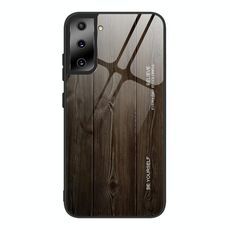 Per Samsung Galaxy S21 Custodia protettiva in vetro ultra grano di legno (M01)