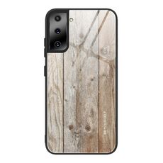 Per Samsung Galaxy S21 Custodia protettiva in vetro ultra grano di legno (M04)
