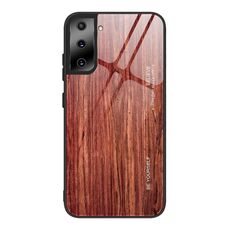 Per Samsung Galaxy S21 Custodia protettiva in vetro ultra grano di legno (M05)