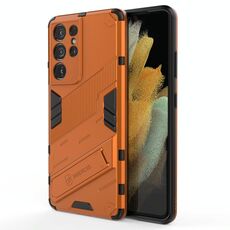 Per Samsung Galaxy S21 Ultra 5G Punk Armor 2 in 1 PC + Custodia antiurto in TPU con supporto invisibile (arancione)