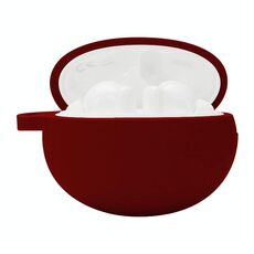 Per Huawei FreeBuds 4i Silicone wireless Bluetooth Auricolare Cassa protettiva Cassa di stoccaggio (rosso vino)