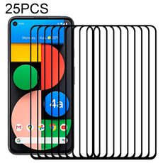 Per Google Pixel 4A 5G 25 PCS colla a schermo intero a schermo intero film in vetro temperato