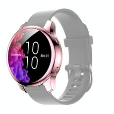 Custodia protettiva della copertura completa dell'elettroplatante per Garmin Venu (rosa rosa)