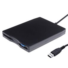 Unità dischetto portatile USB, unità floppy esterna USB (nera)
