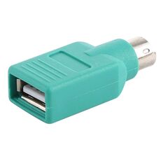 Adattatore maschio da USB A Jack a mini DIN6 (da USB a PS / 2) (verde)