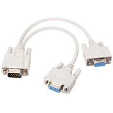 Cavo splitter VGA SVGA HDB15 maschio a 2 femmine