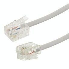 Cavo telefonico a 2 conduttori da RJ11 a RJ11, lunghezza: 1 m