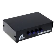 4 porte di ingresso 1 uscita audio video AV RCA Switch Box