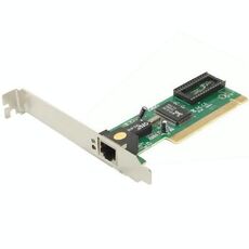 Scheda di rete adattatore LAN Ethernet PCI 10 / 100M RJ45, chipset: 8139C (verde)